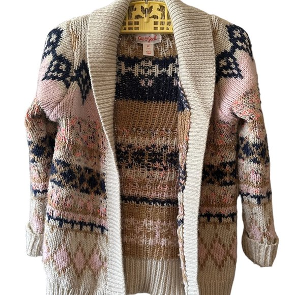 Cat & Jack 3T Cardigan Cozy Bohemian Casual - Picture 1 of 4